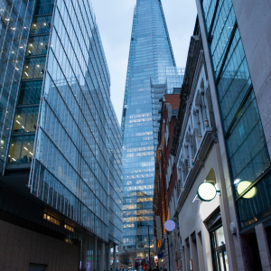 - “Modern office building in London receiving Pat Testing Services”