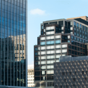 Typical UK office building representing commercial PAT testing services"